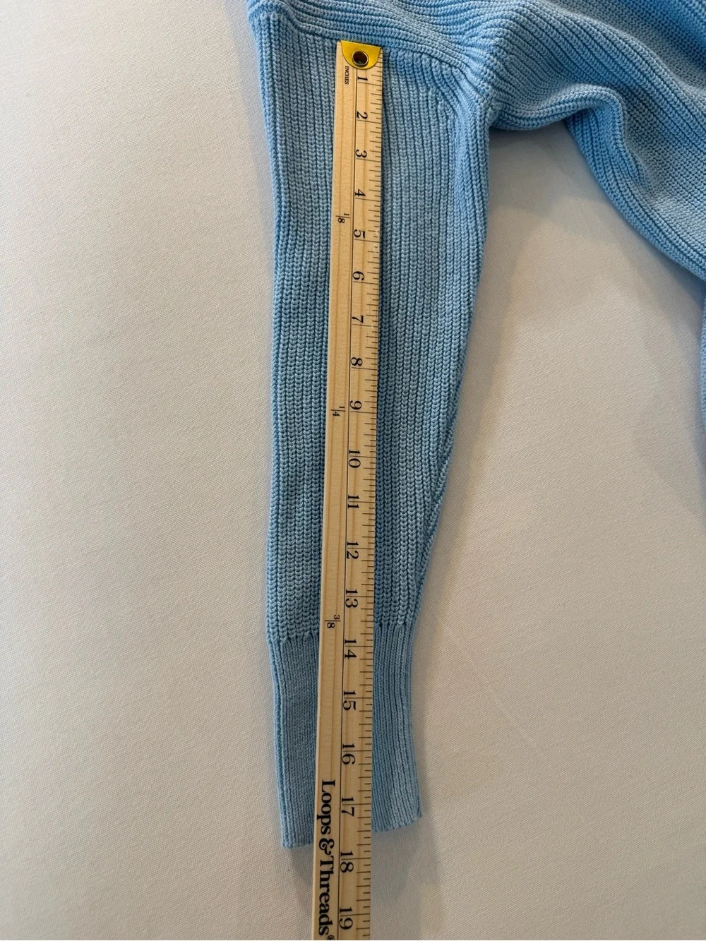 J. Crew Pale Blue Ribbed Turtleneck Sweater